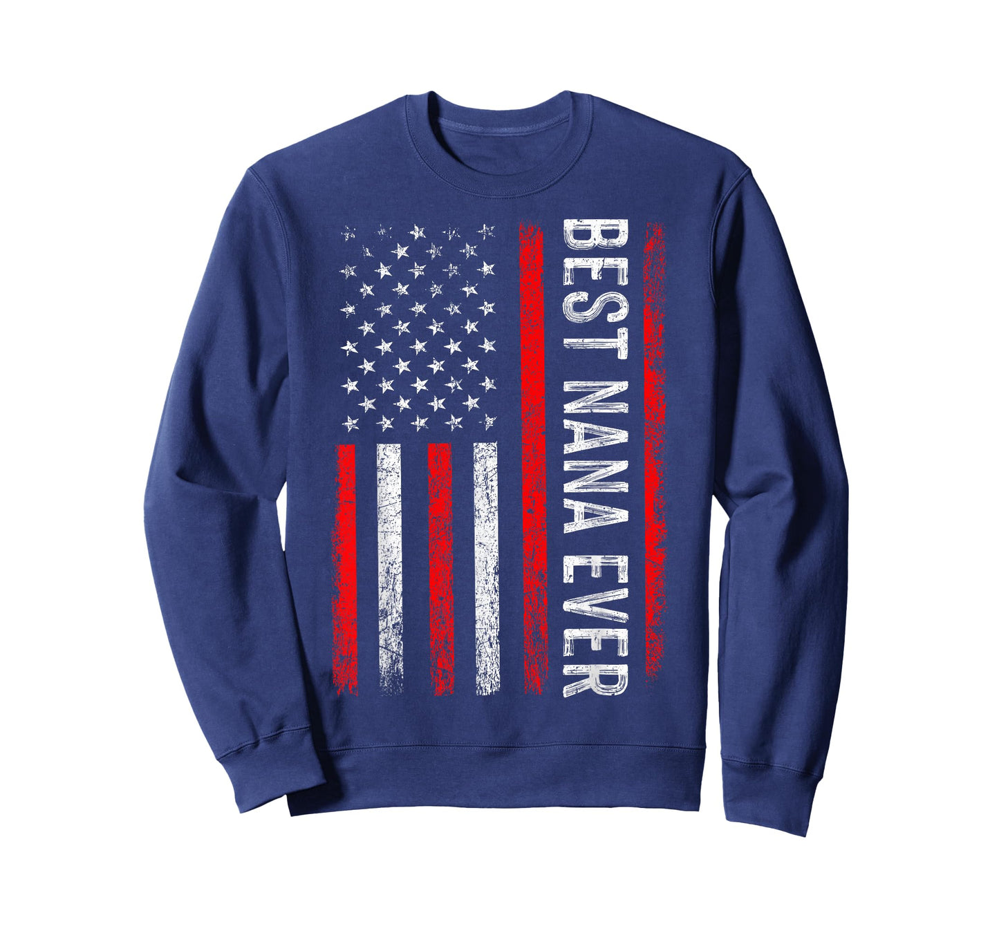 Best Nana Ever USA Flag Patriotic Grandmother 4th of July T-Shirt