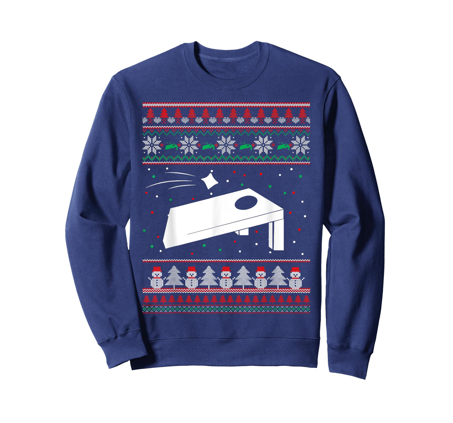 Cornhole Ugly Christmas Sweater Pajama Gifts For Men Women T-Shirt