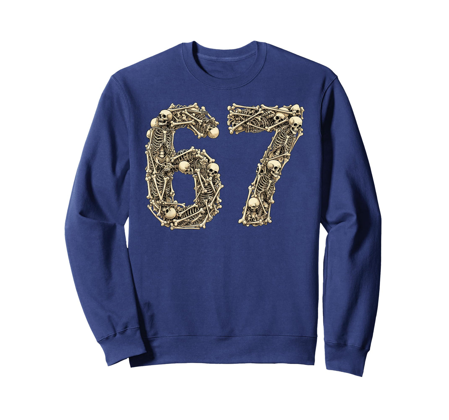 Funny Skeletons 6 7 Meme Six Seven Love Halloween T-Shirt