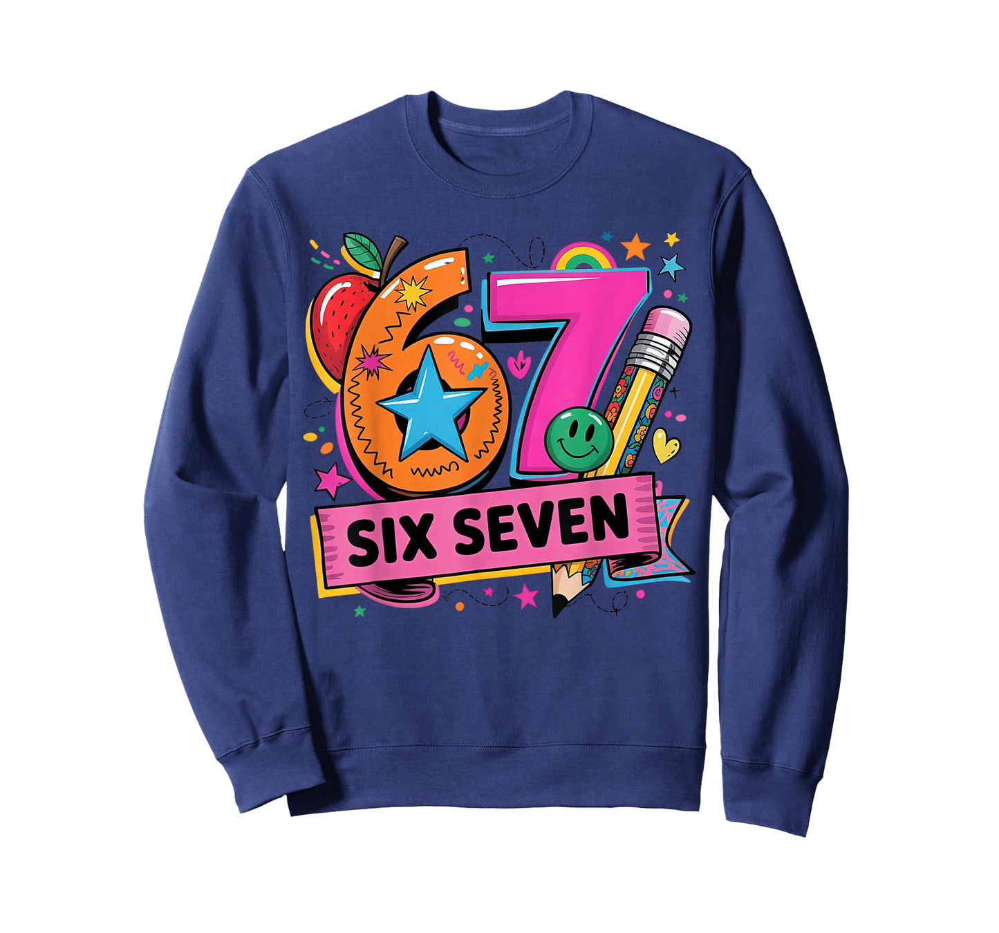 67 Days School 6 7 Six Seven Teachers Students Meme T-Shirt