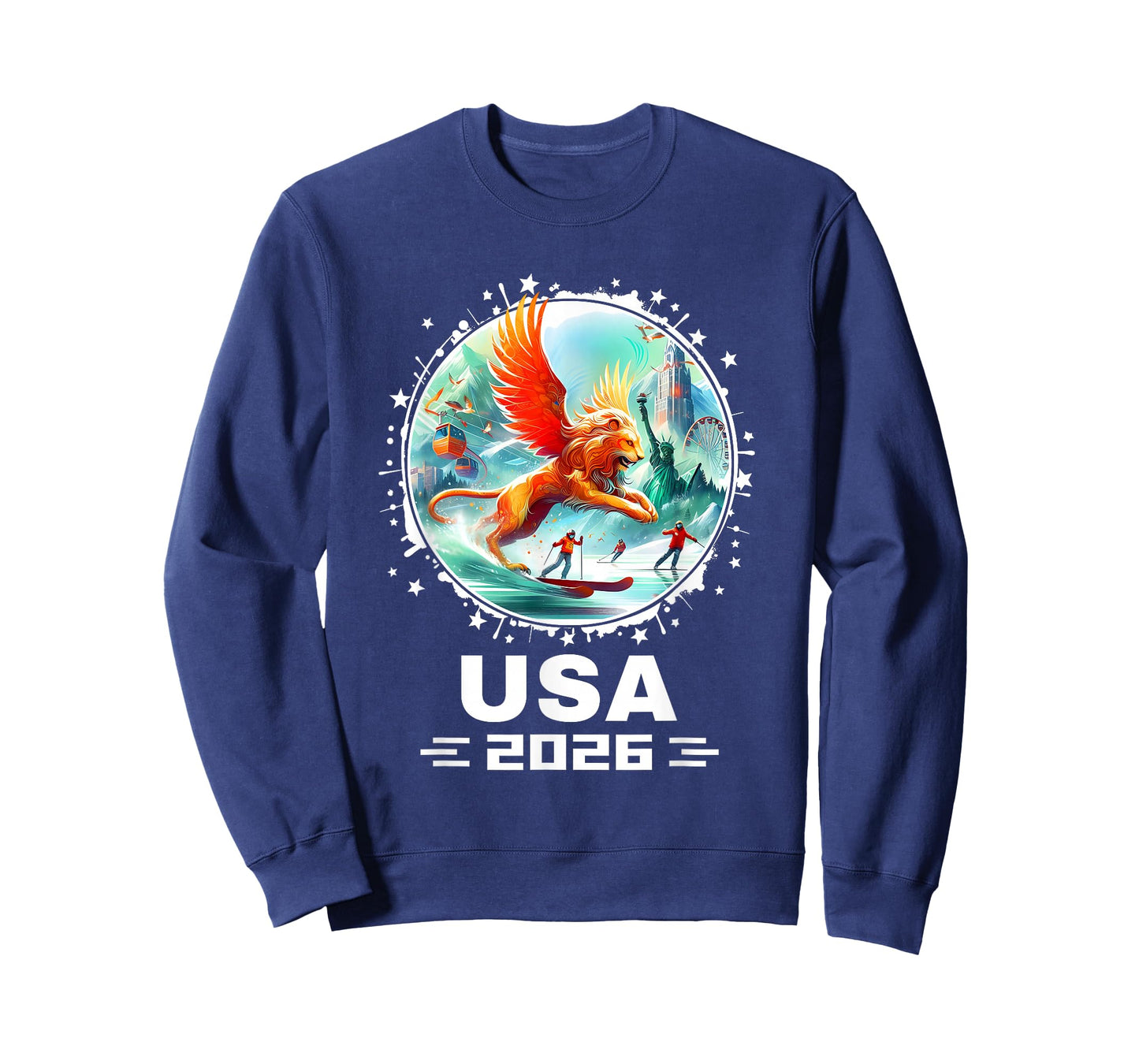 USA 2026 Go United States Winter Sports USA Team 2026 USA T-Shirt