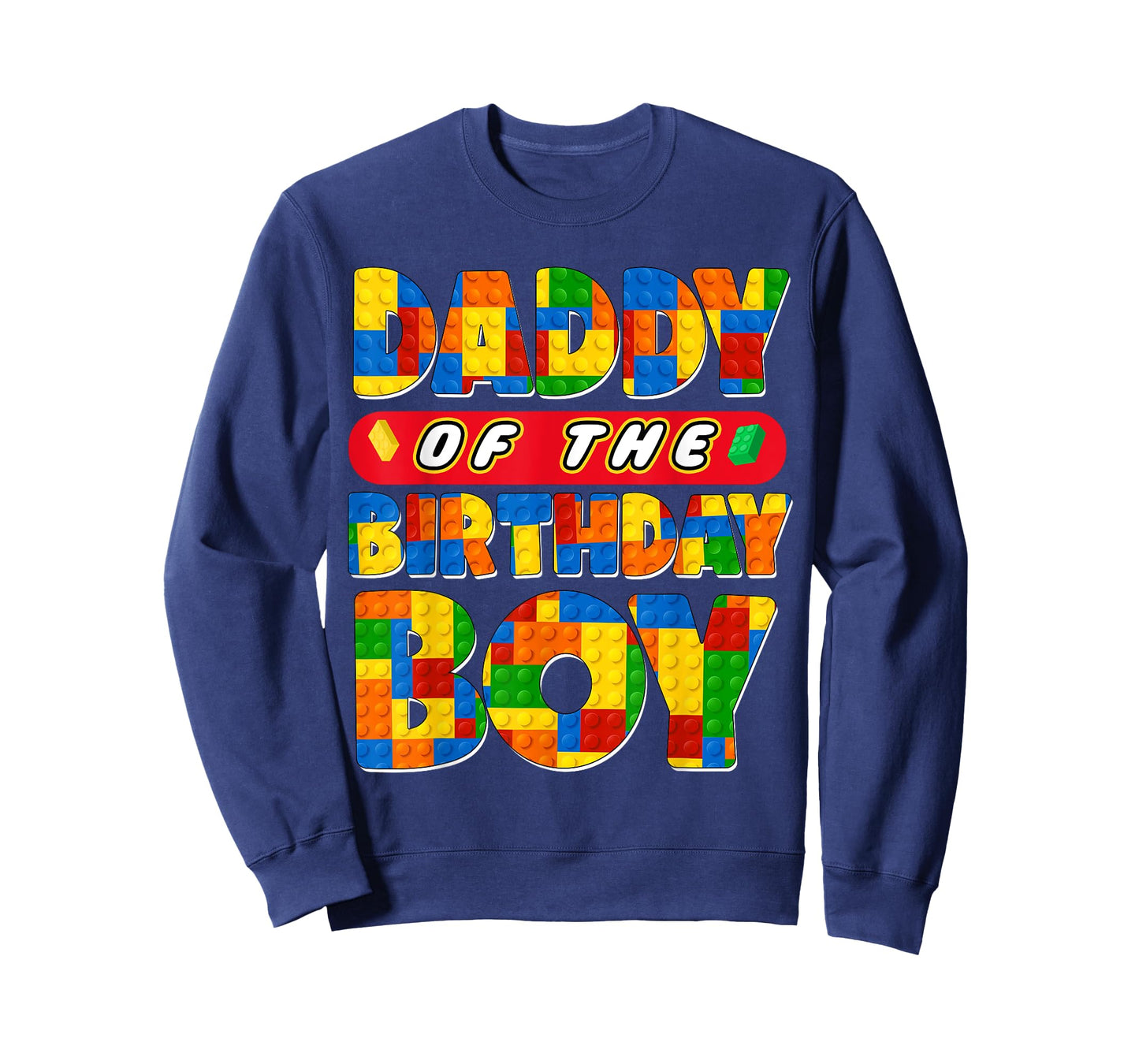 Dad And Mom Daddy Birthday Boy Building Bricks Family Party T-Shirt