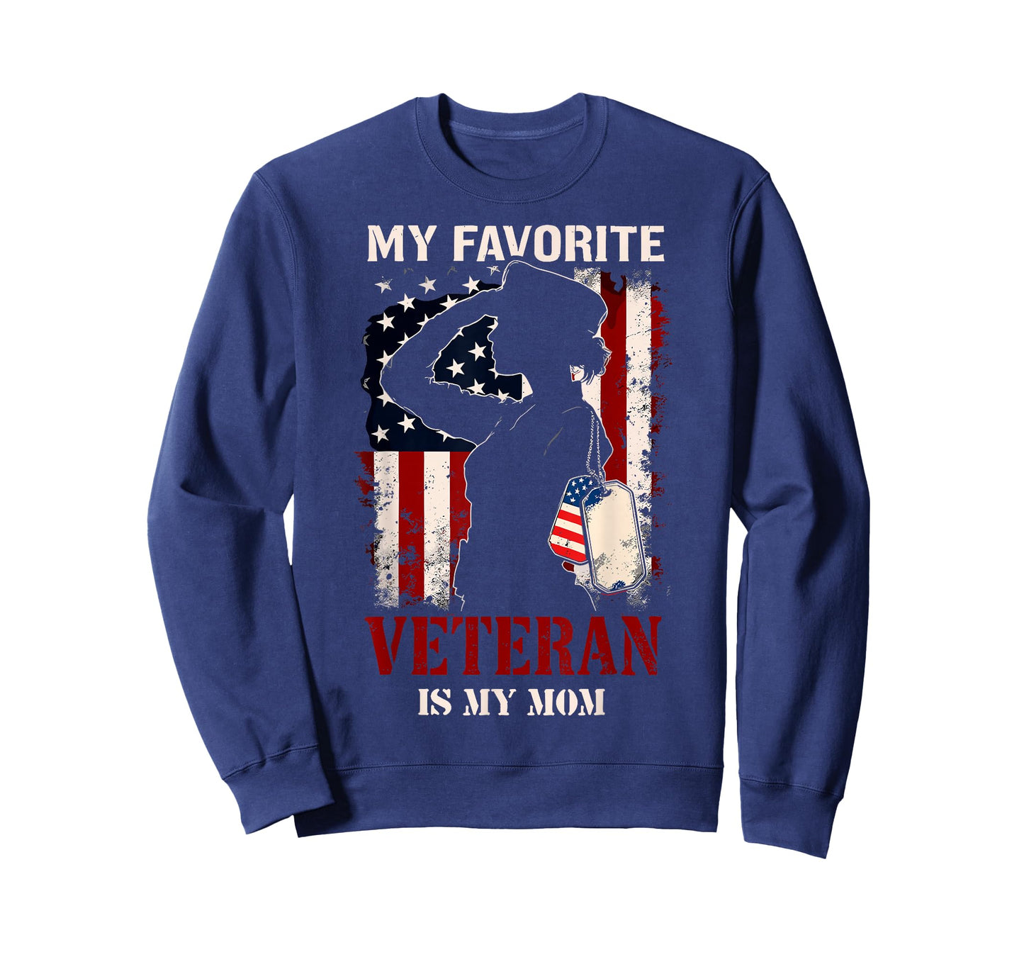 My Favorite Veteran is My Mom US Flag Patriotic Veterans Day T-Shirt