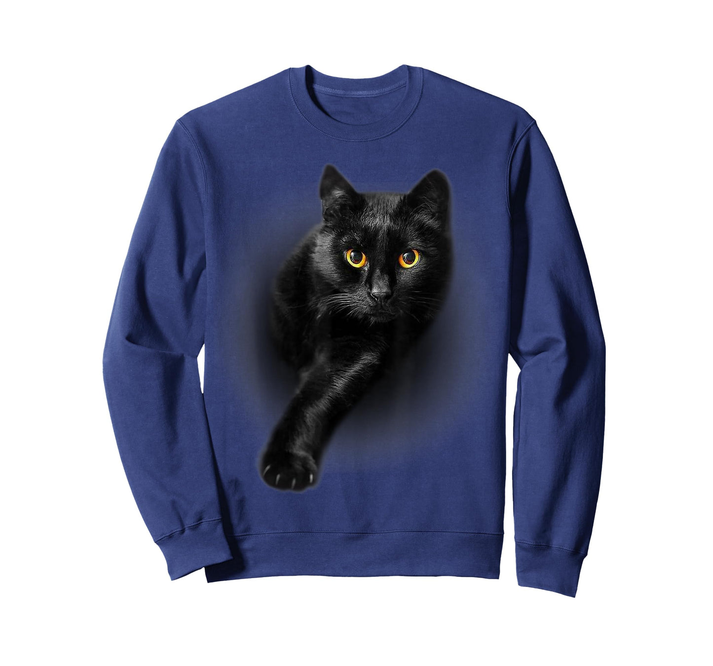 Black Cat Yellow Eyes T-Shirt Cats Tee Shirt Gifts T-Shirt
