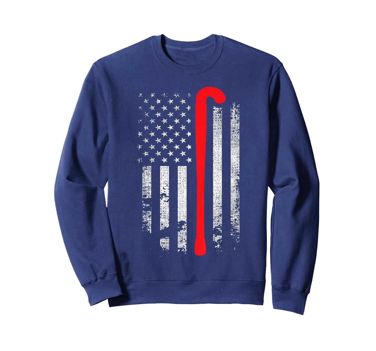 Patriotic Field Hockey Player Hockey Fan USA Flag T-Shirt