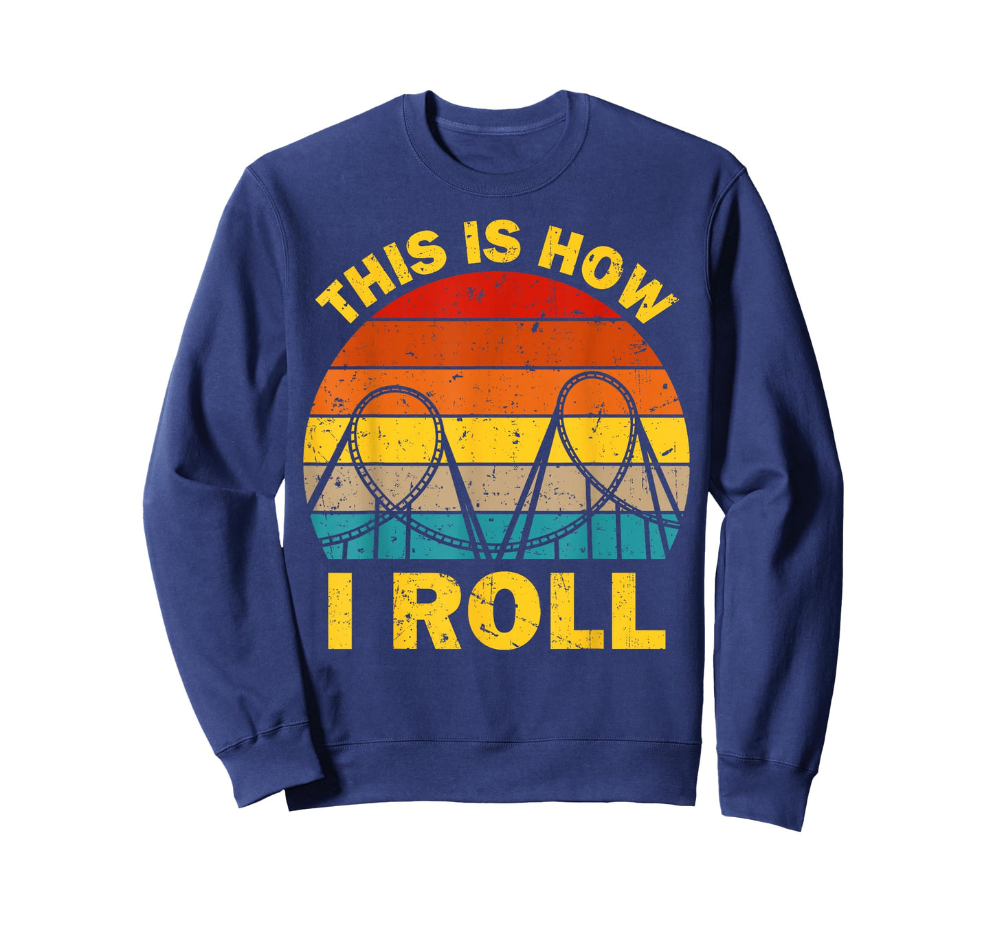 Cool Roller Coaster For Men Women Amusement Theme Park Retro T-Shirt