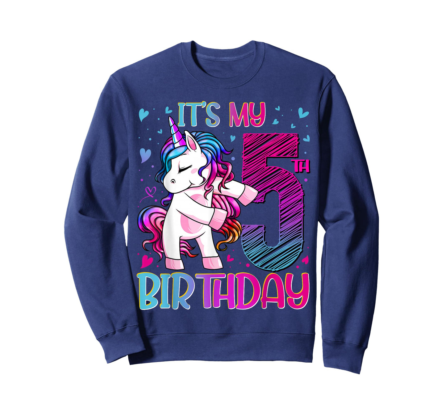 5 Year Old Gifts Unicorn Flossing 5th Birthday Girl Party T-Shirt