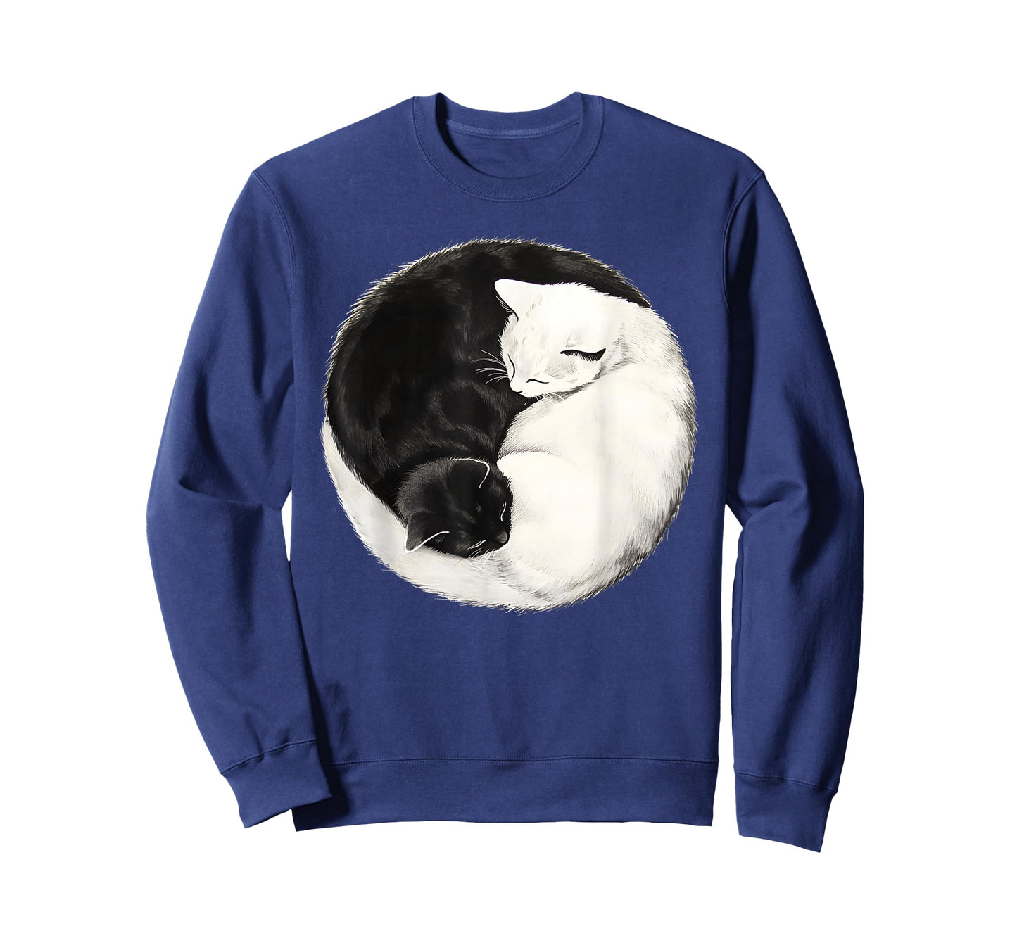 Yin Yang Cat Lover Cat Mom Men Women Kids Funny Cat T-Shirt