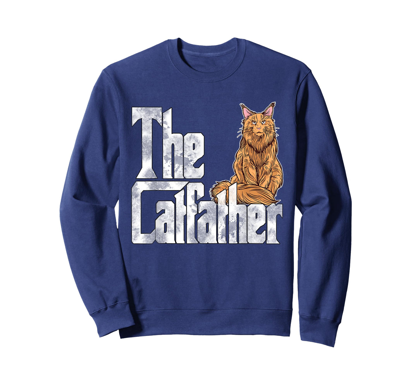 Cat Dad The Catfather Maine Coon Cat Father Kitty Daddy T-Shirt for Men Women