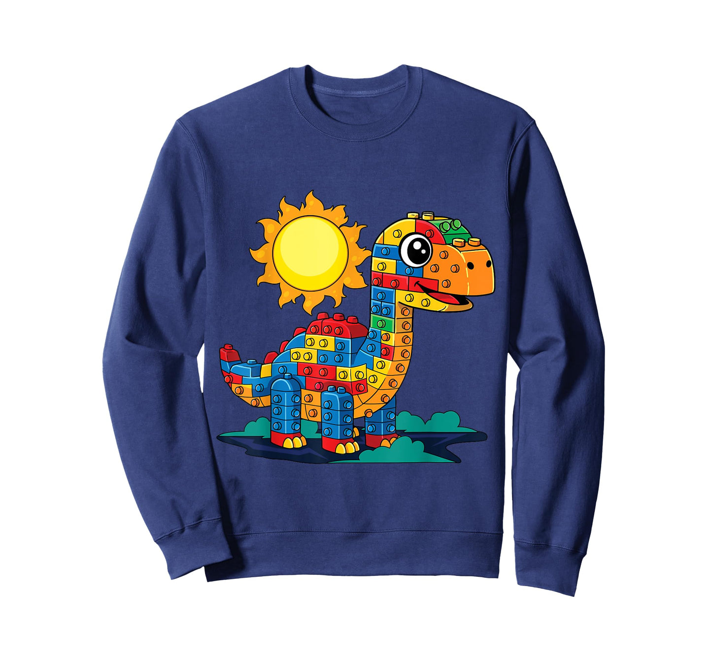 Dinosaur Brick Master Builder Block Building Brick Builder T-Shirt