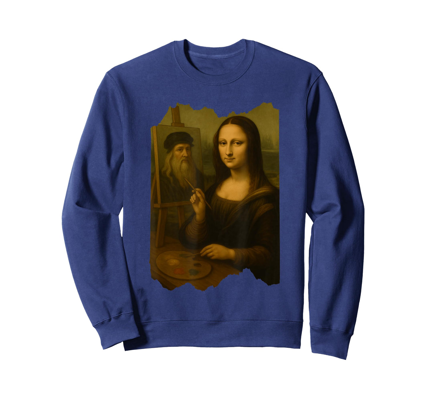Mona Lisa Painting Leonardo da Vinci Funny Art Parody T-Shirt