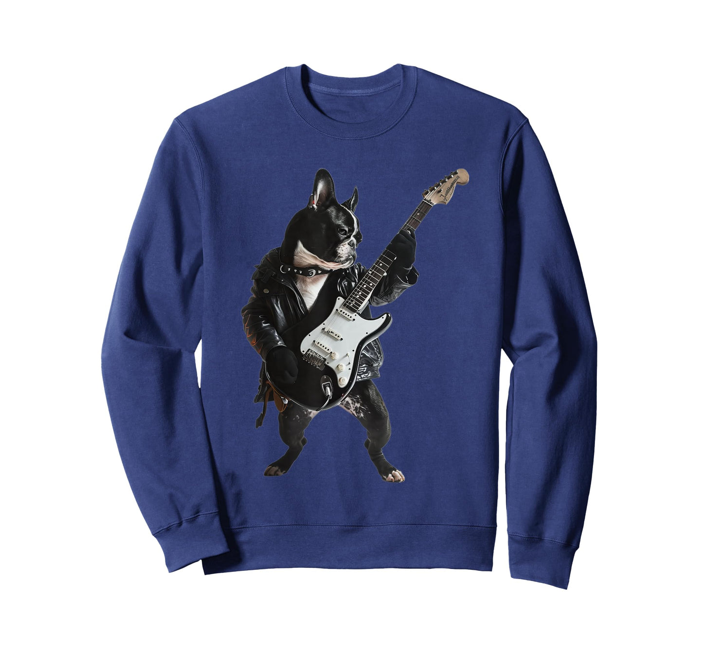 Boston Terrier Guitar T-Shirt