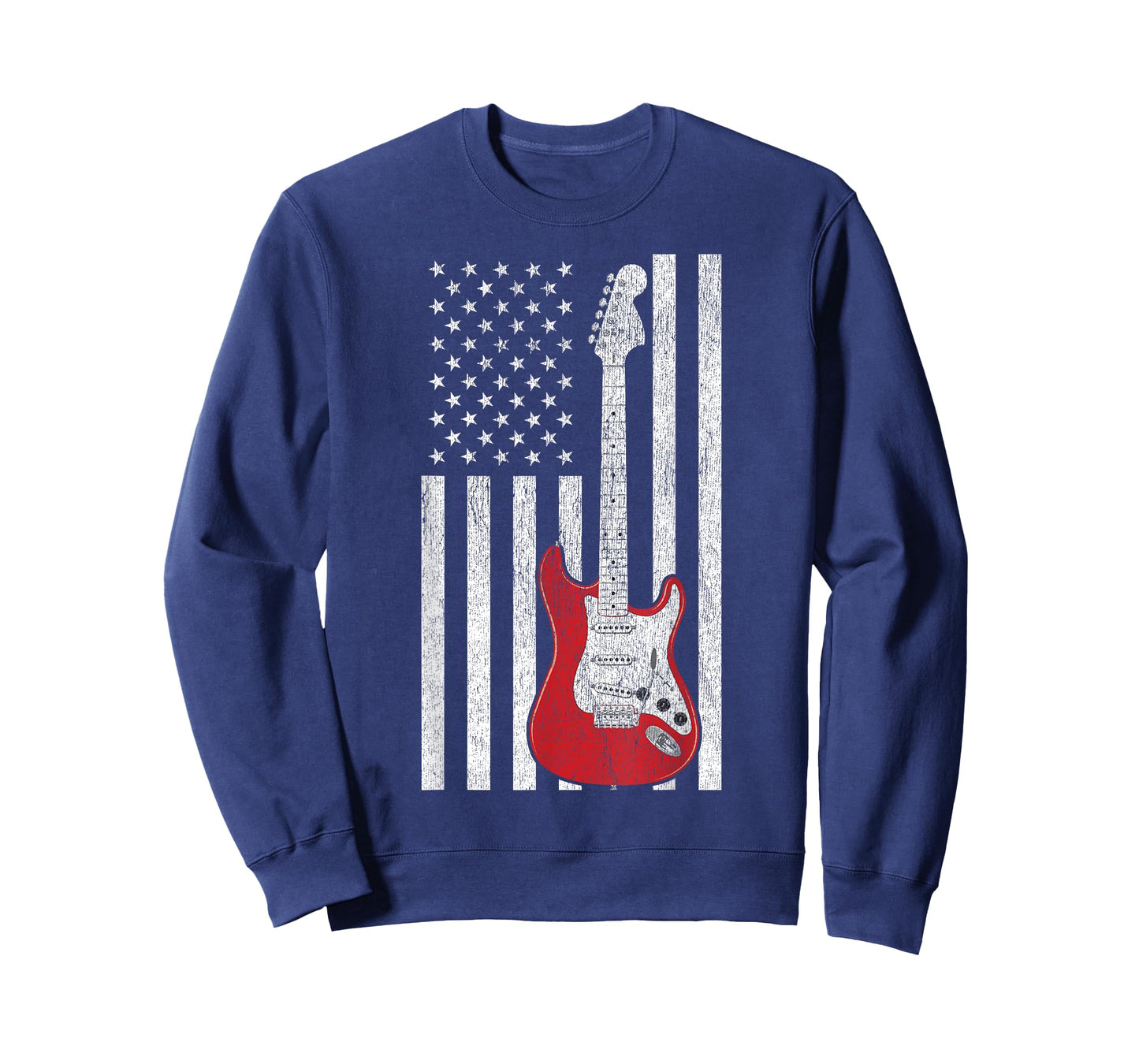 Patriotic American Flag Electric Guitar TShirt T-Shirt