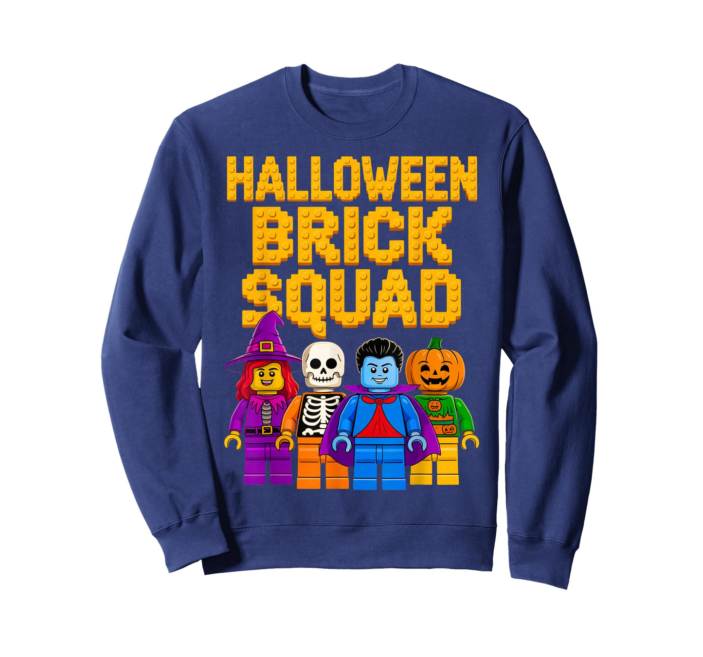 Halloween Costume Master Builder Bricks Blocks Building Kids T-Shirt