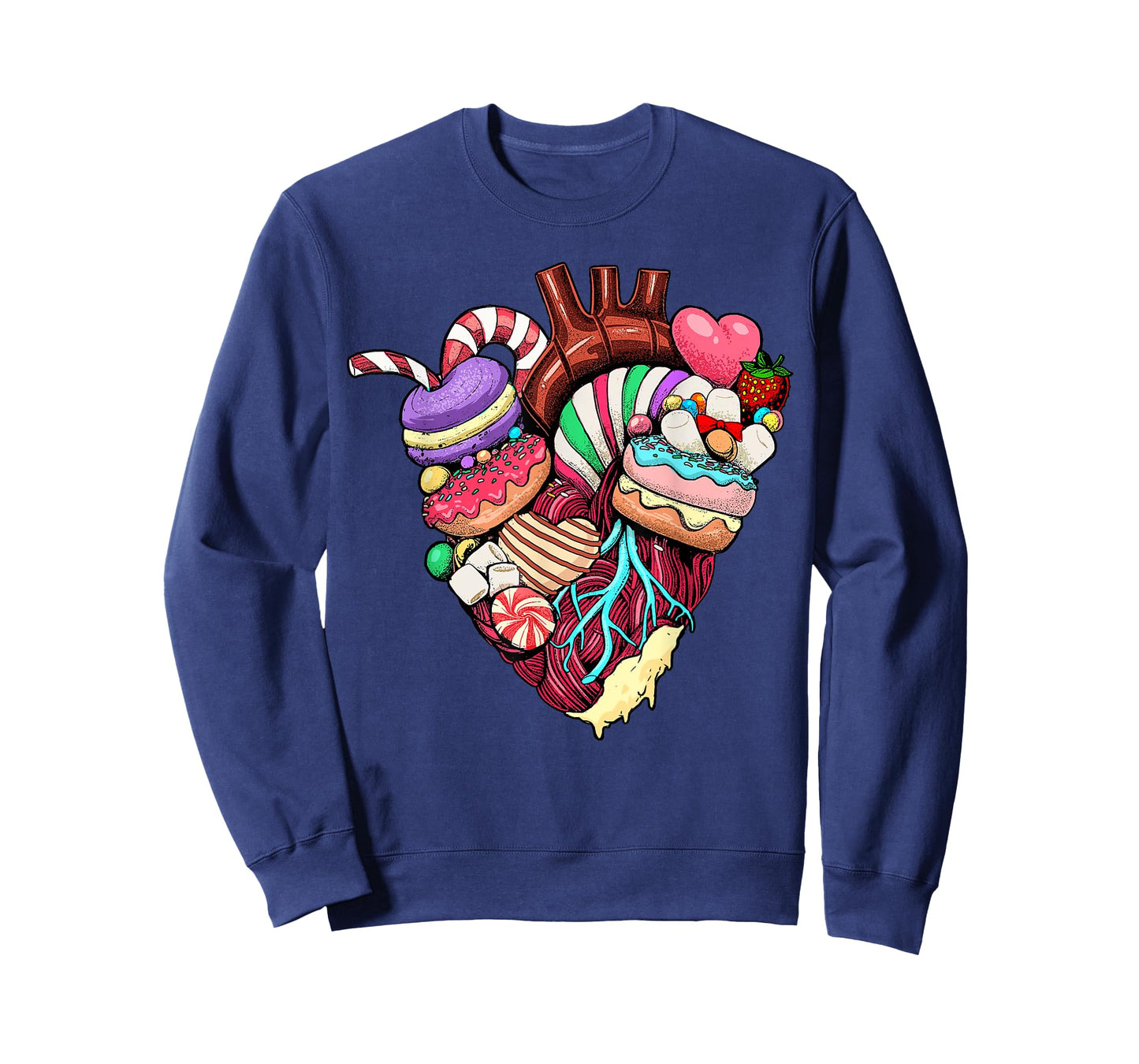 Anatomical Heart Shirt Sweet Candy Heart Cardiology Cardiac T-Shirt