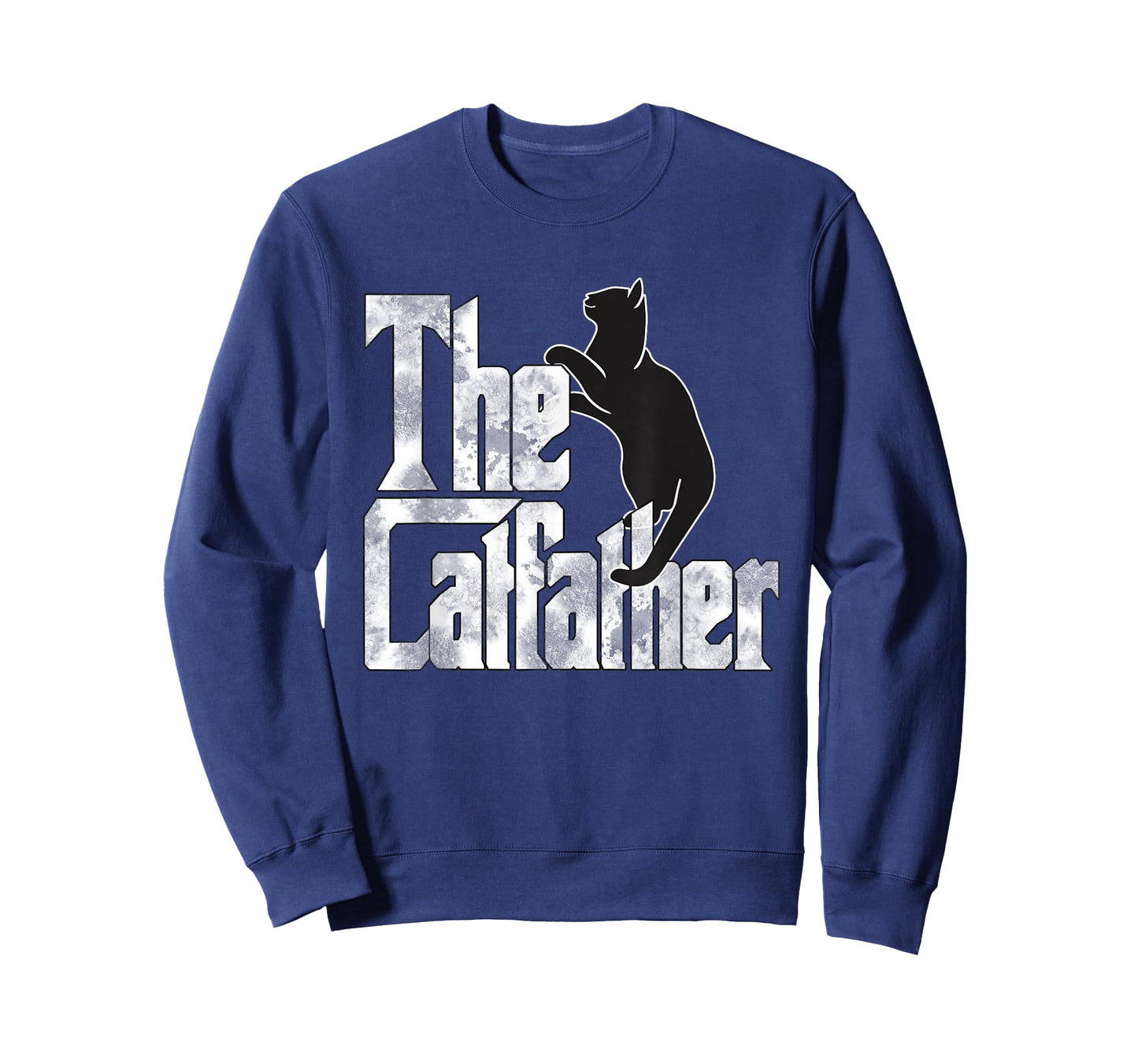 The Catfather Black Cat Father Mafia Whiskers Male Daddy T-Shirt