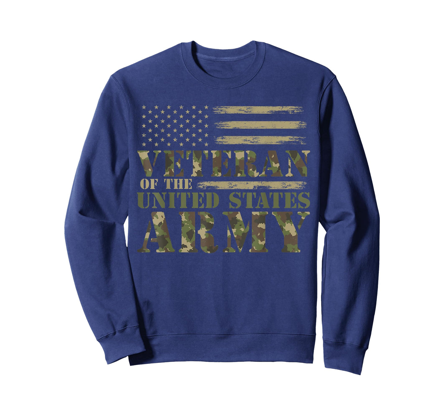Veteran of The United States Army Camouflage US Flag Veteran T-Shirt