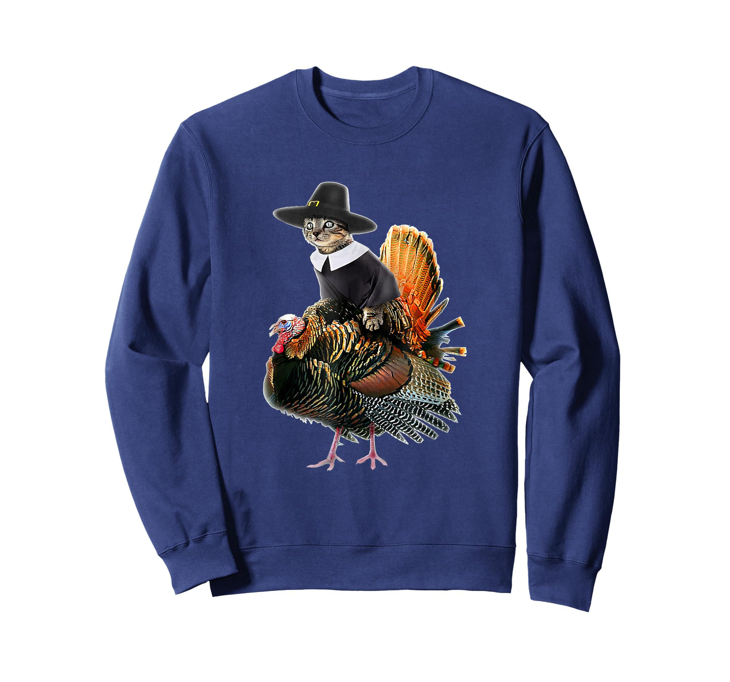 Thanksgiving Cat Pilgrim Costume Thanksgiving Turkey T-Shirt