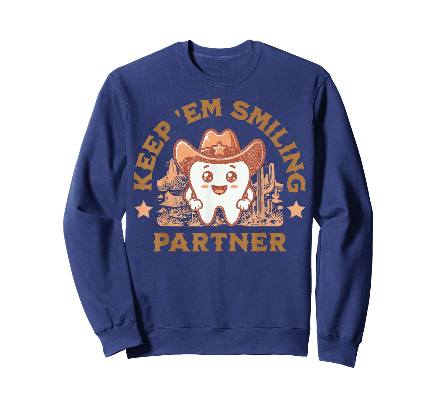 Cowboy Cowgirl Western Tooth Dental Squad Dentist Hygienist T-Shirt