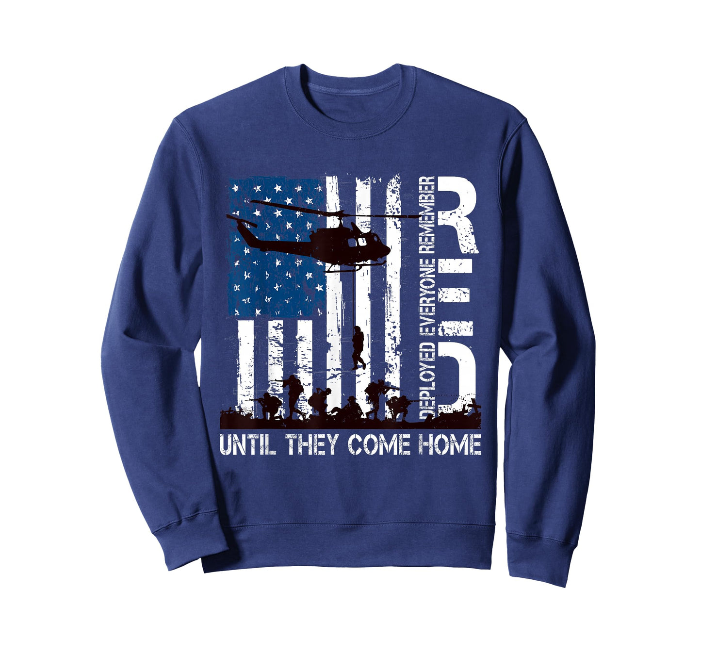 Red Friday Until They Come Home Distressed R.E.D. US Flag T-Shirt