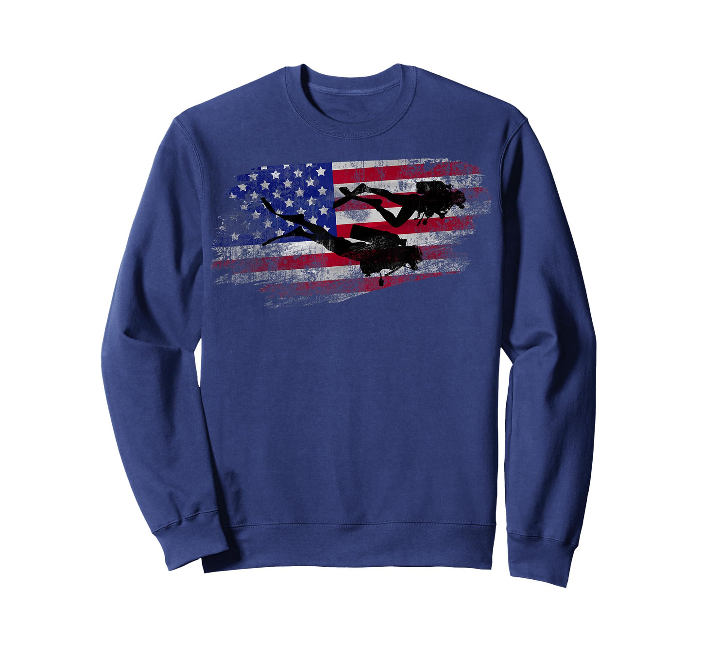 Scuba Diving American Flag Diver Down Dive Flag Underwater T-Shirt