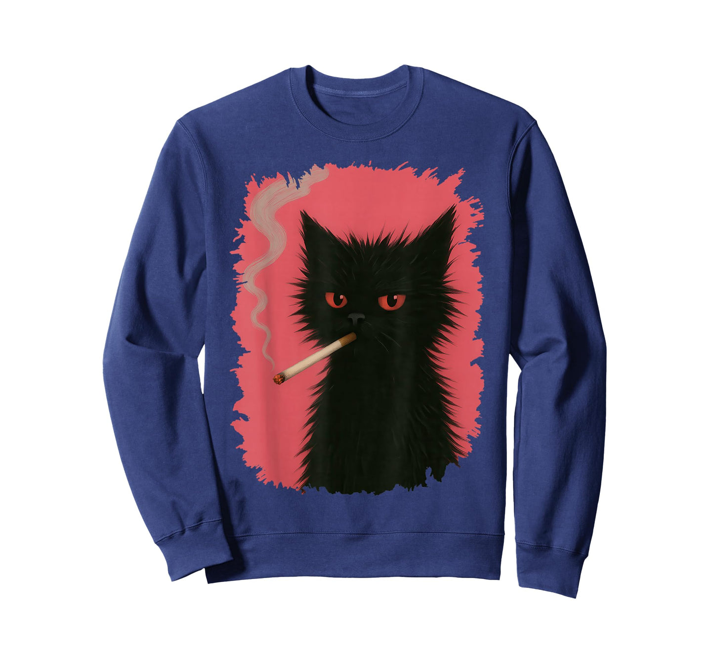 Funny Cat Smoking For Men T-Shirt
