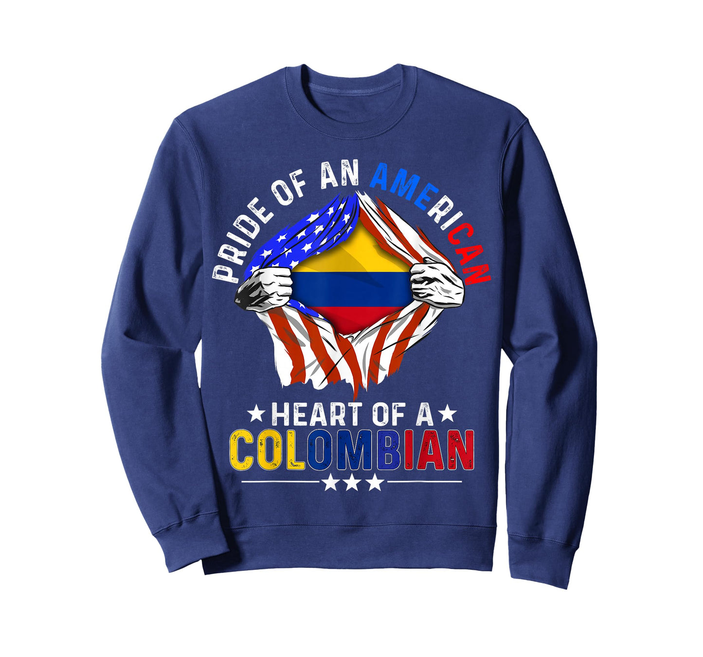 Colombian American America Pride Foreign Colombia Flag T-Shirt