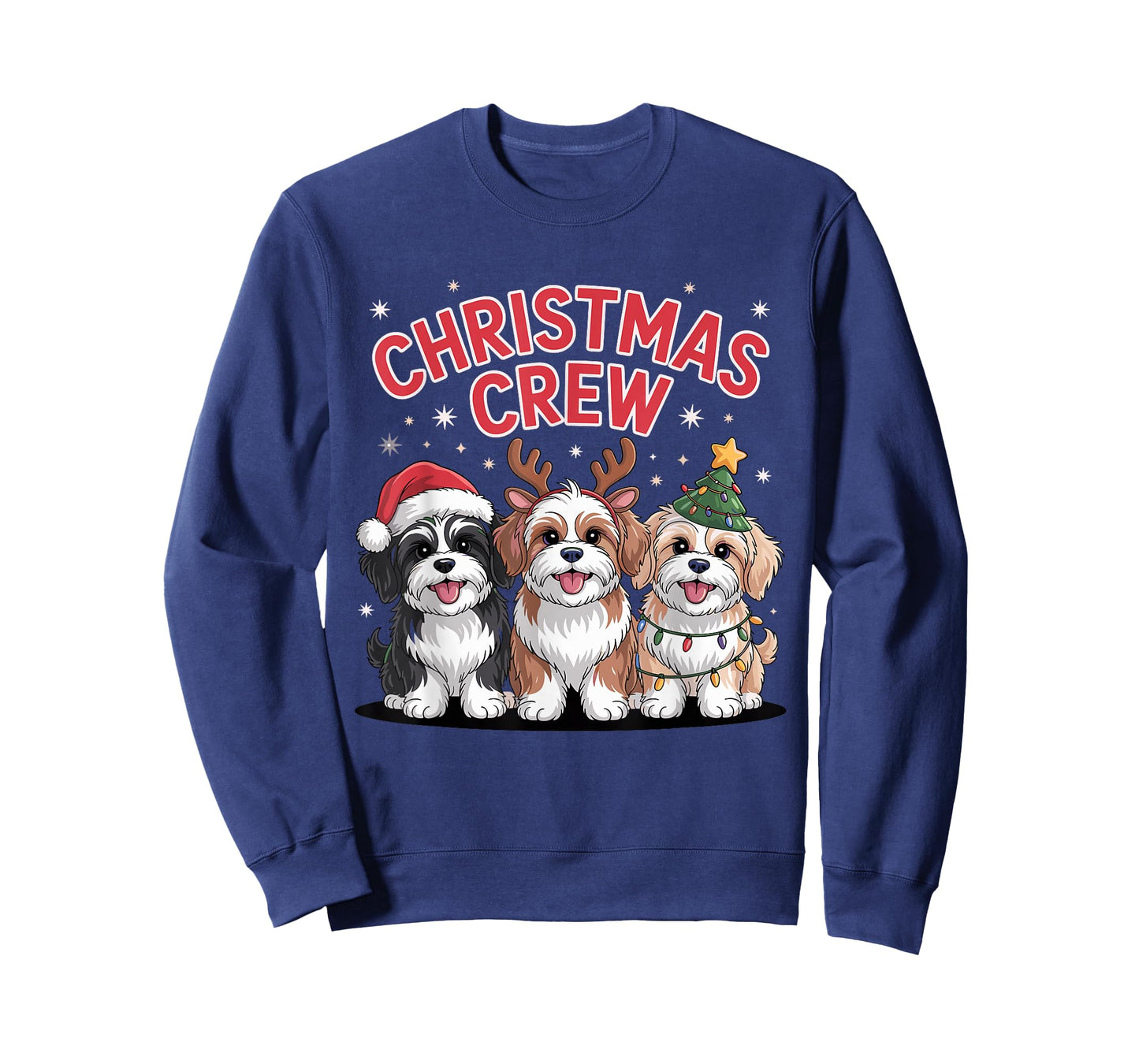 Christmas Crew Xmas Puppy Dog Breed Funny Christmas Havanese T-Shirt