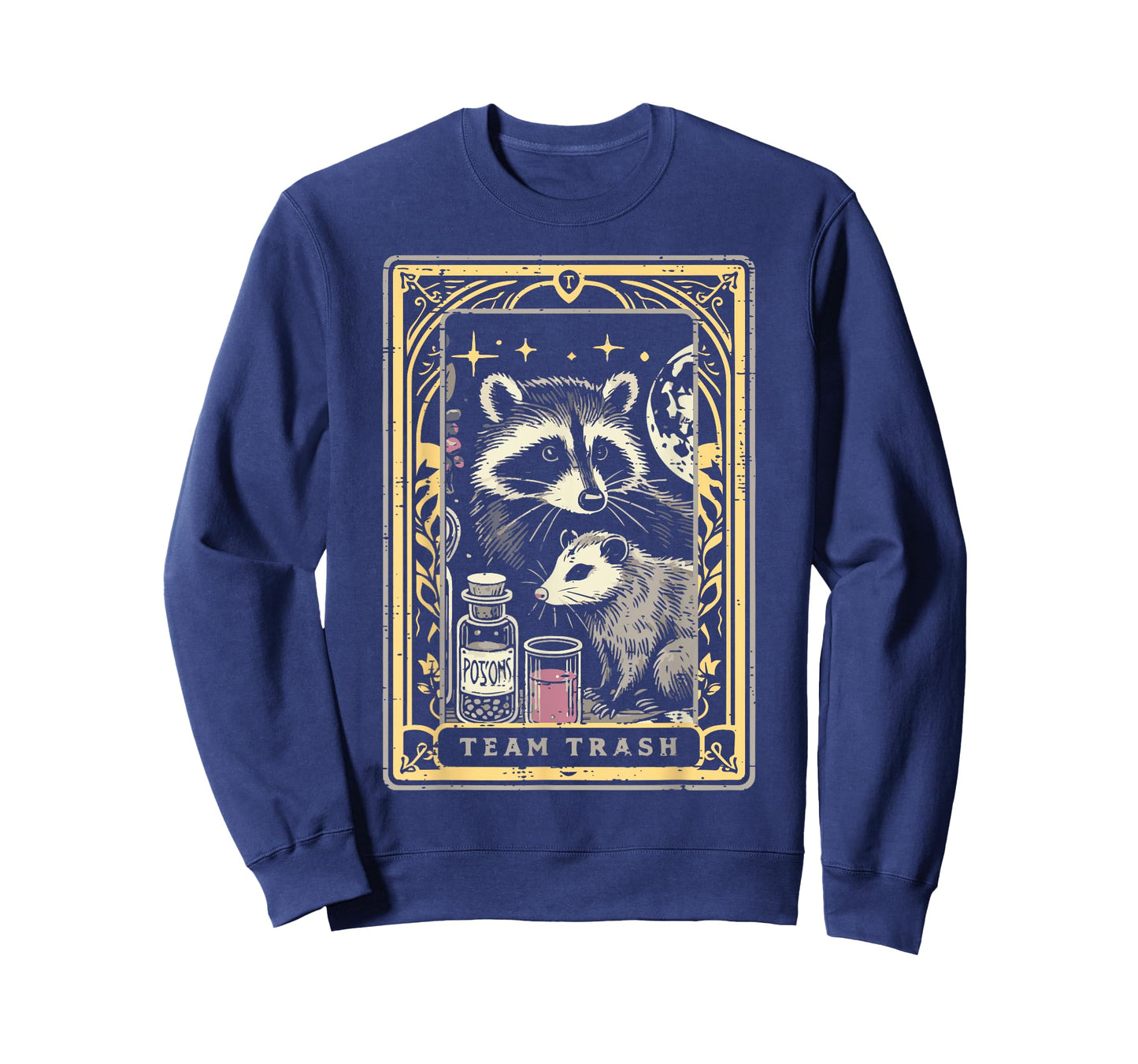 Raccoon Possum Tarot Team Trash Funny Opossum Women Men Kids T-Shirt