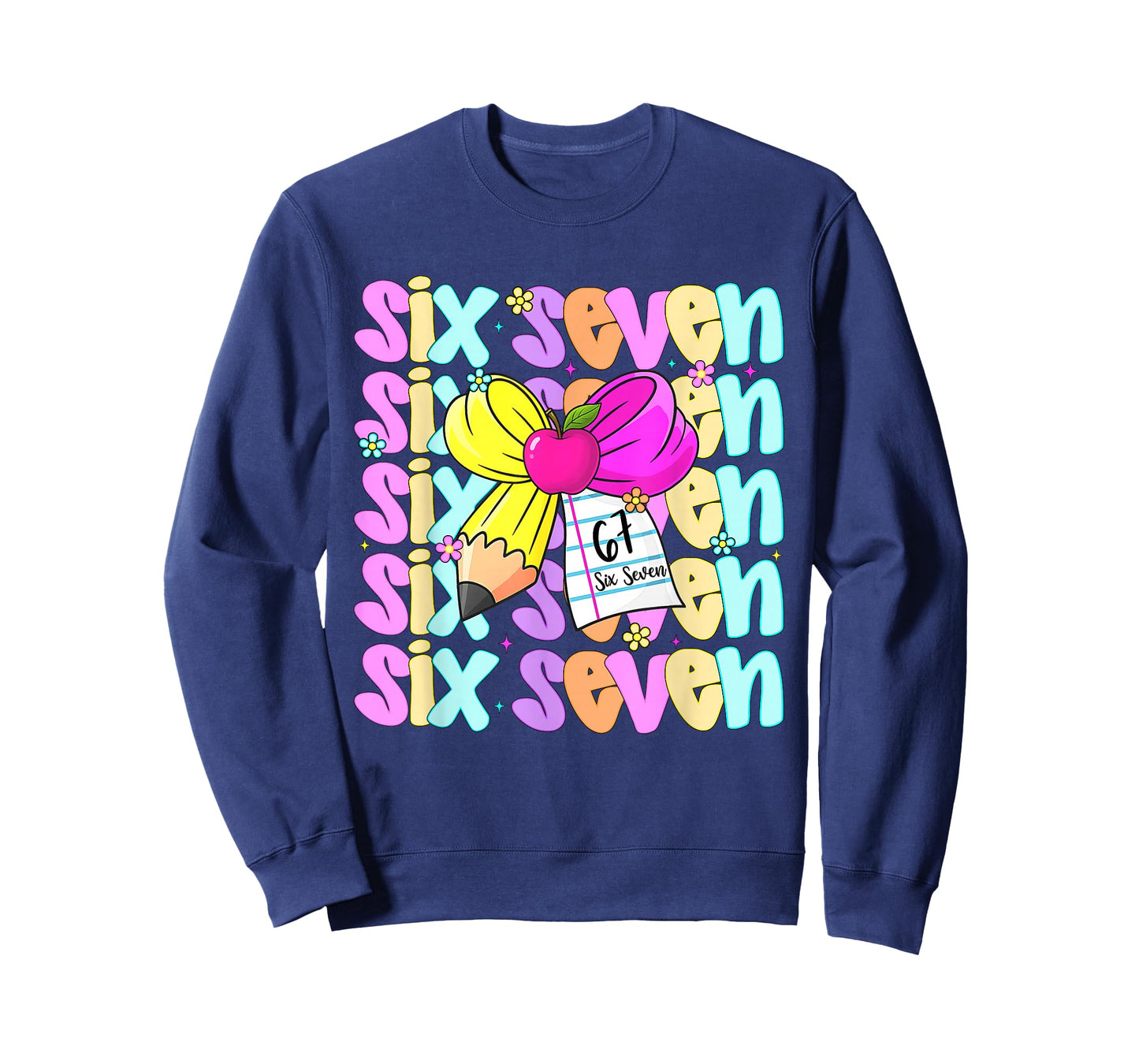 67 Shirt for Teachers 6 7 Meme Women Teacher Six Seven T-Shirt