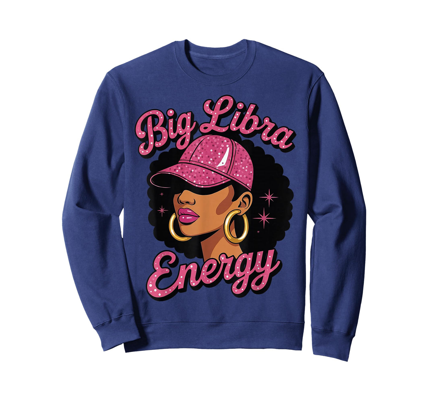 Big Libra Energy Black Girl T-Shirt
