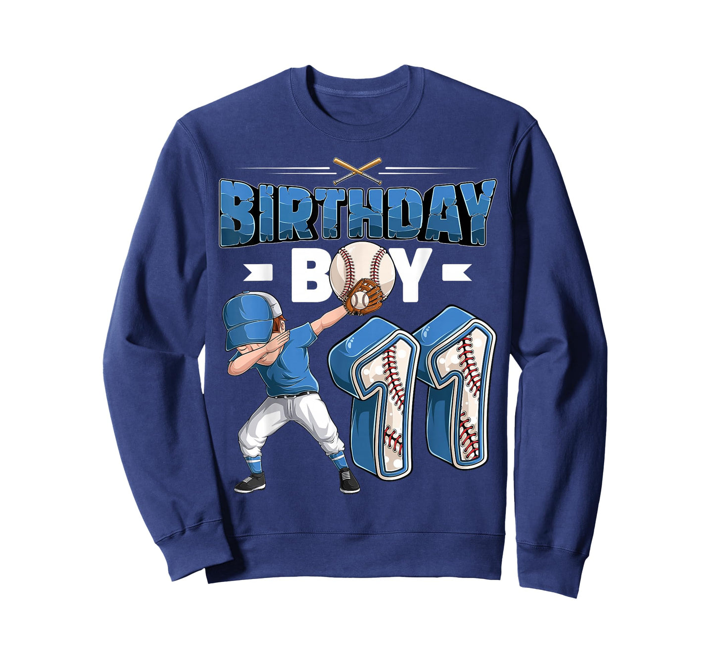 Dabbing Boy 11 Year Old Baseball Player 11th Birthday Party T-Shirt