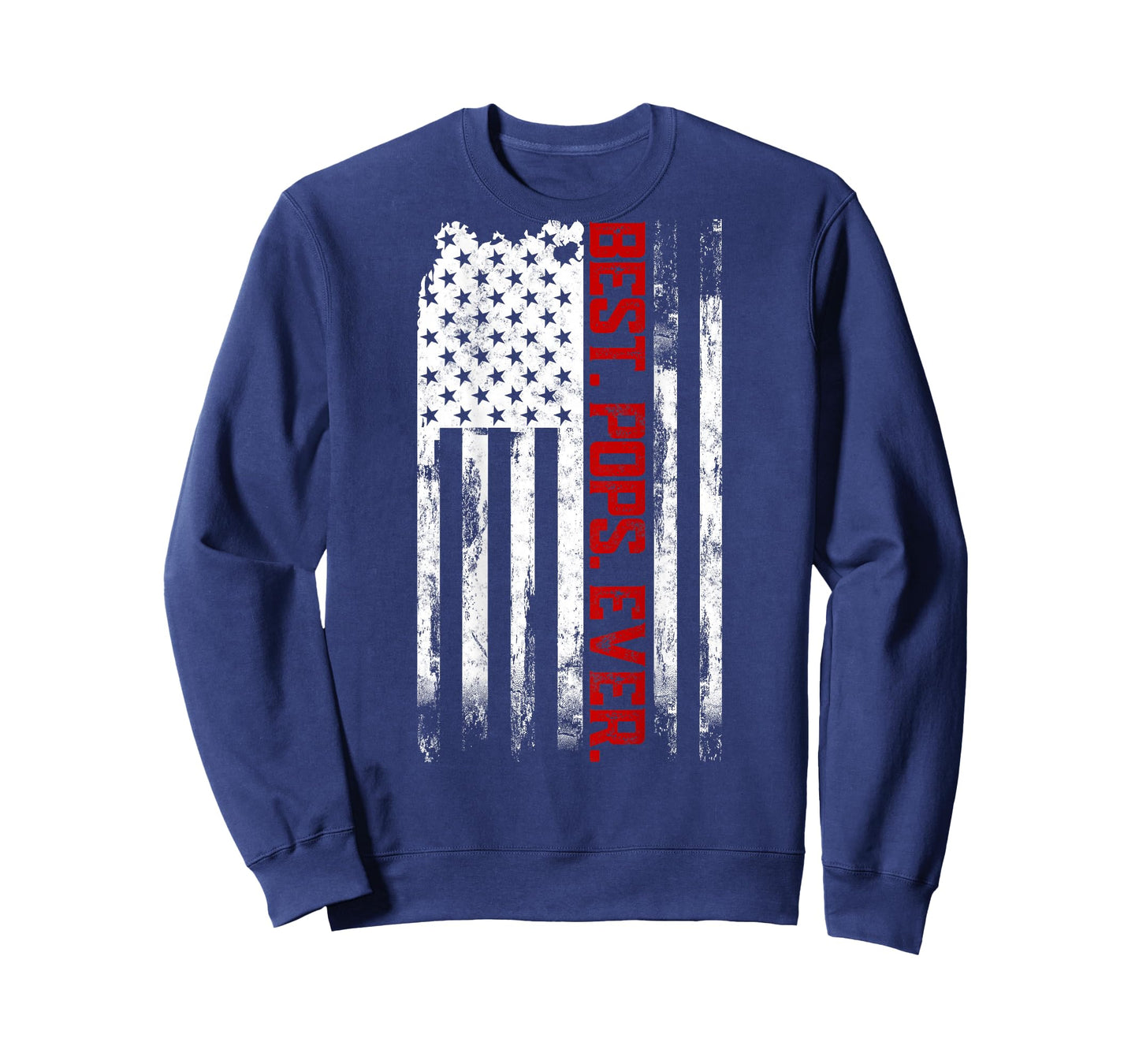 Best Pops Ever American USA flag Father’s Day gift For Pops T-Shirt