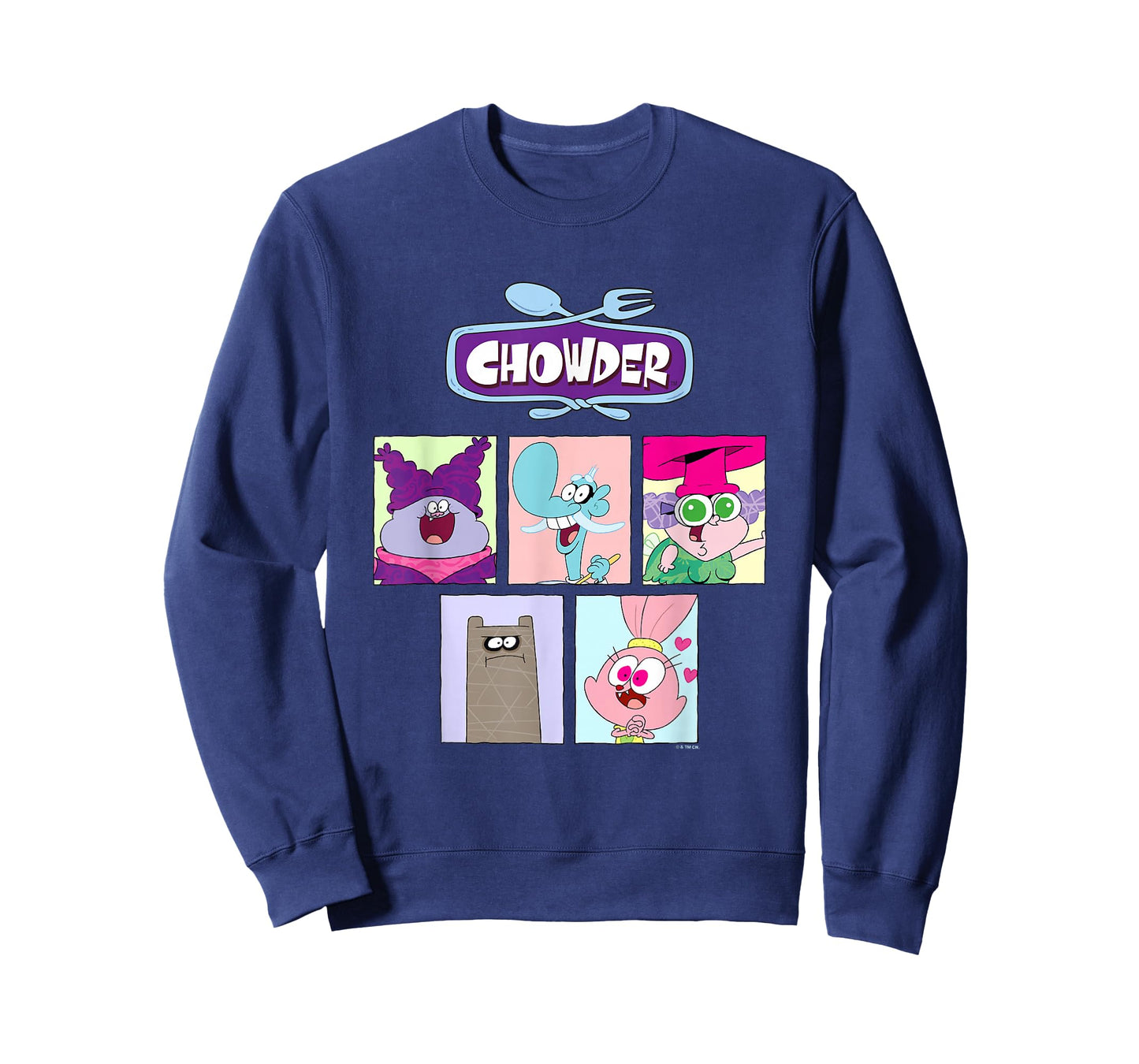 Chowder Main Characters Box Panels Collage T-Shirt