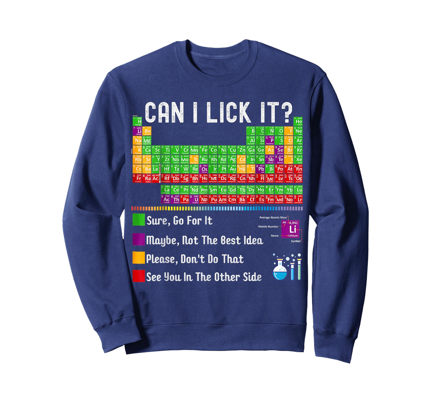 Can I Lick It Periodic Table Funny Science Teacher Student T-Shirt
