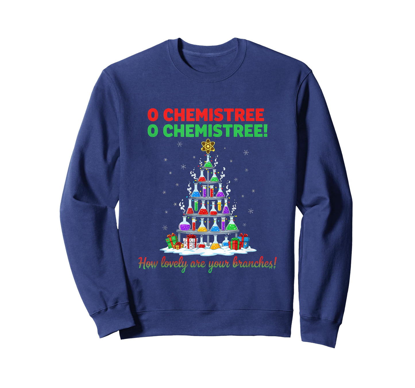 Oh Chemistree Christmas Funny Science Teacher T-Shirt