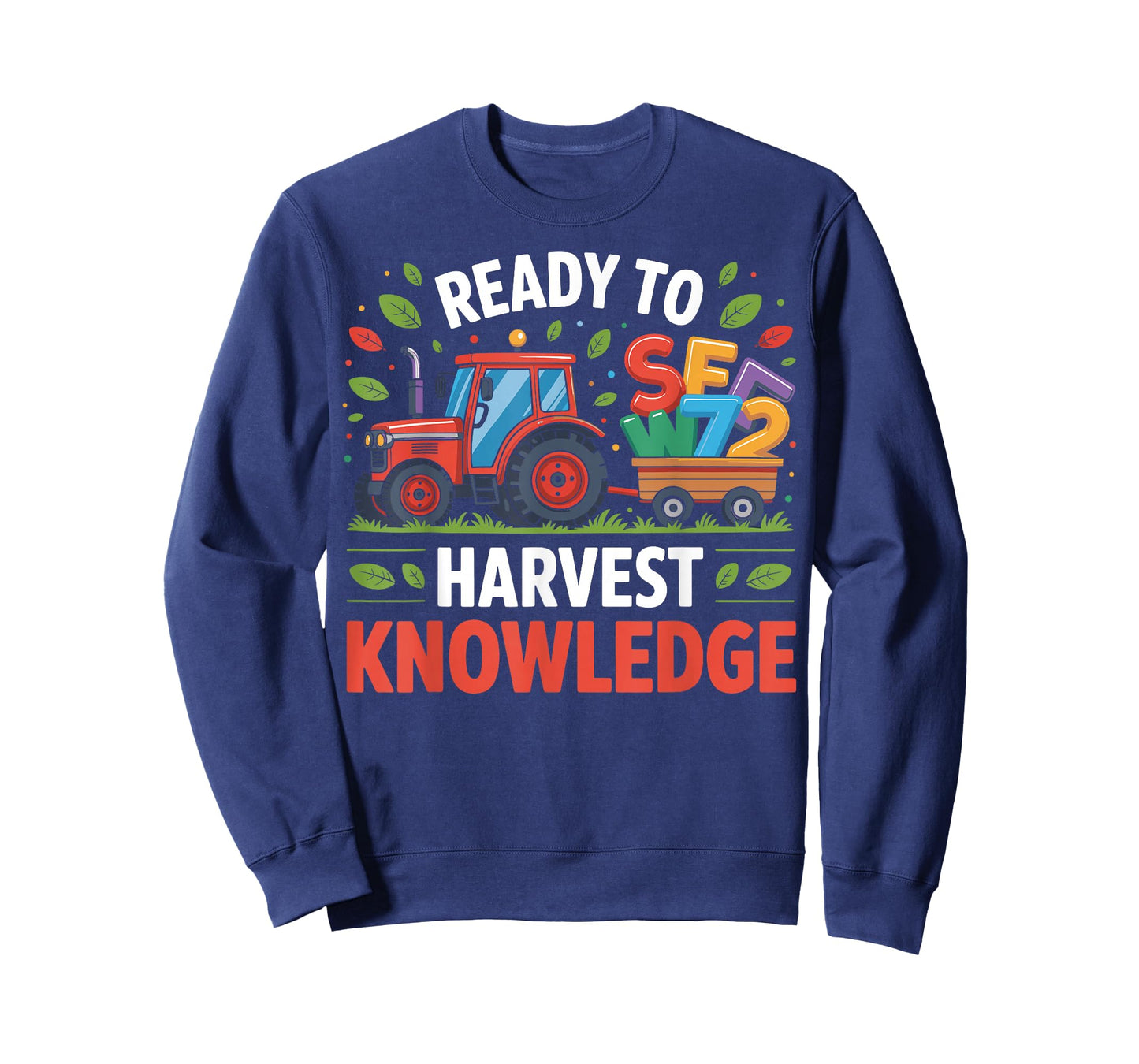 Back to School Teacher Farming Tractor 100th Day Farmer Kids T-Shirt