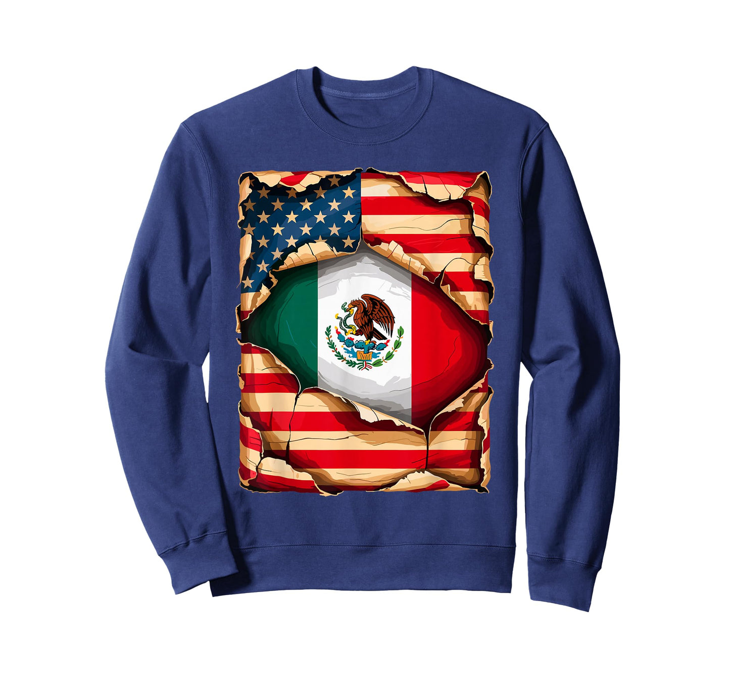 American Mexican Roots USA Flag Mexico America T-Shirt