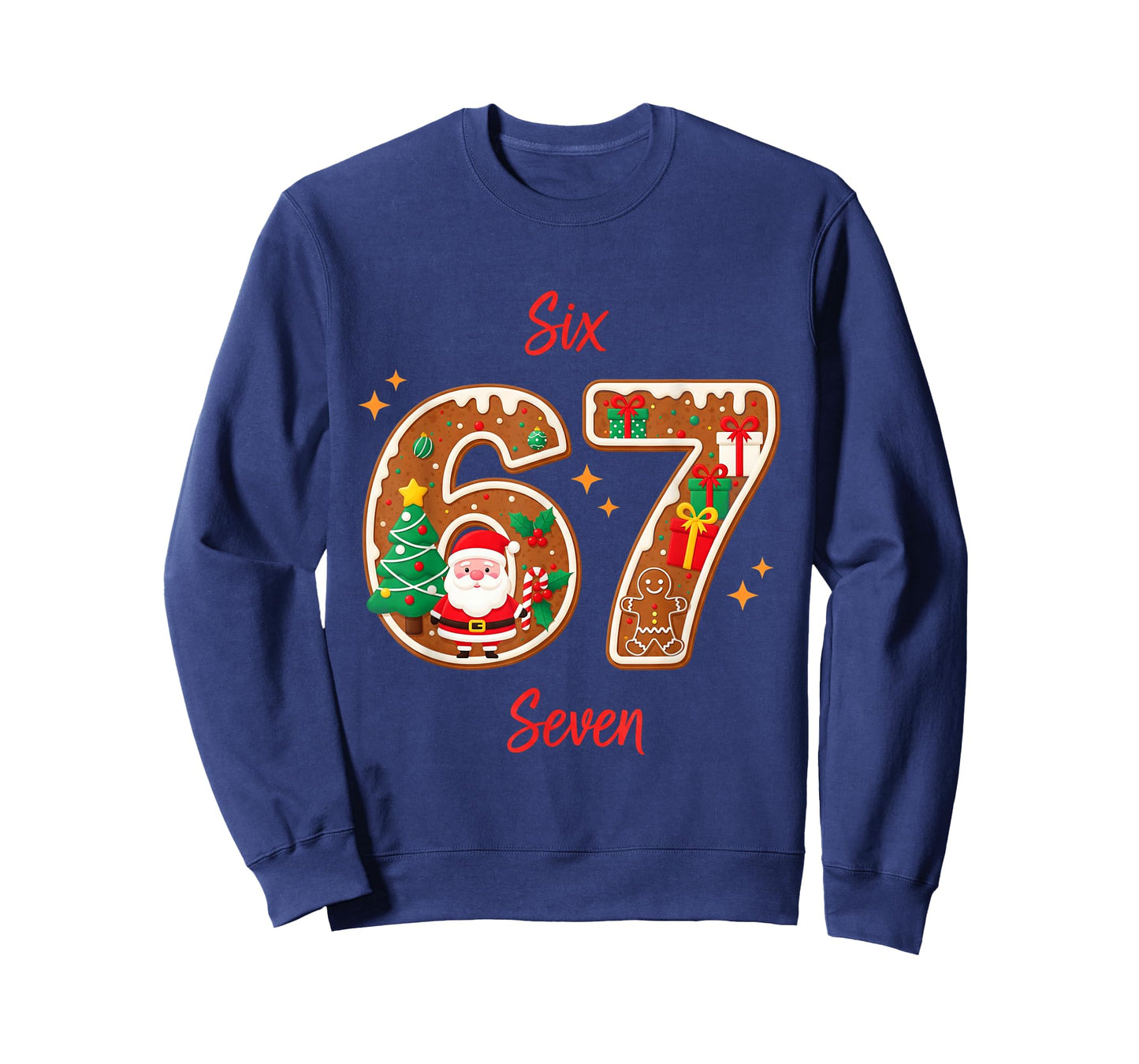 67 Christmas Trending Meme Saying 6 7 Meme Costume Xmas T-Shirt