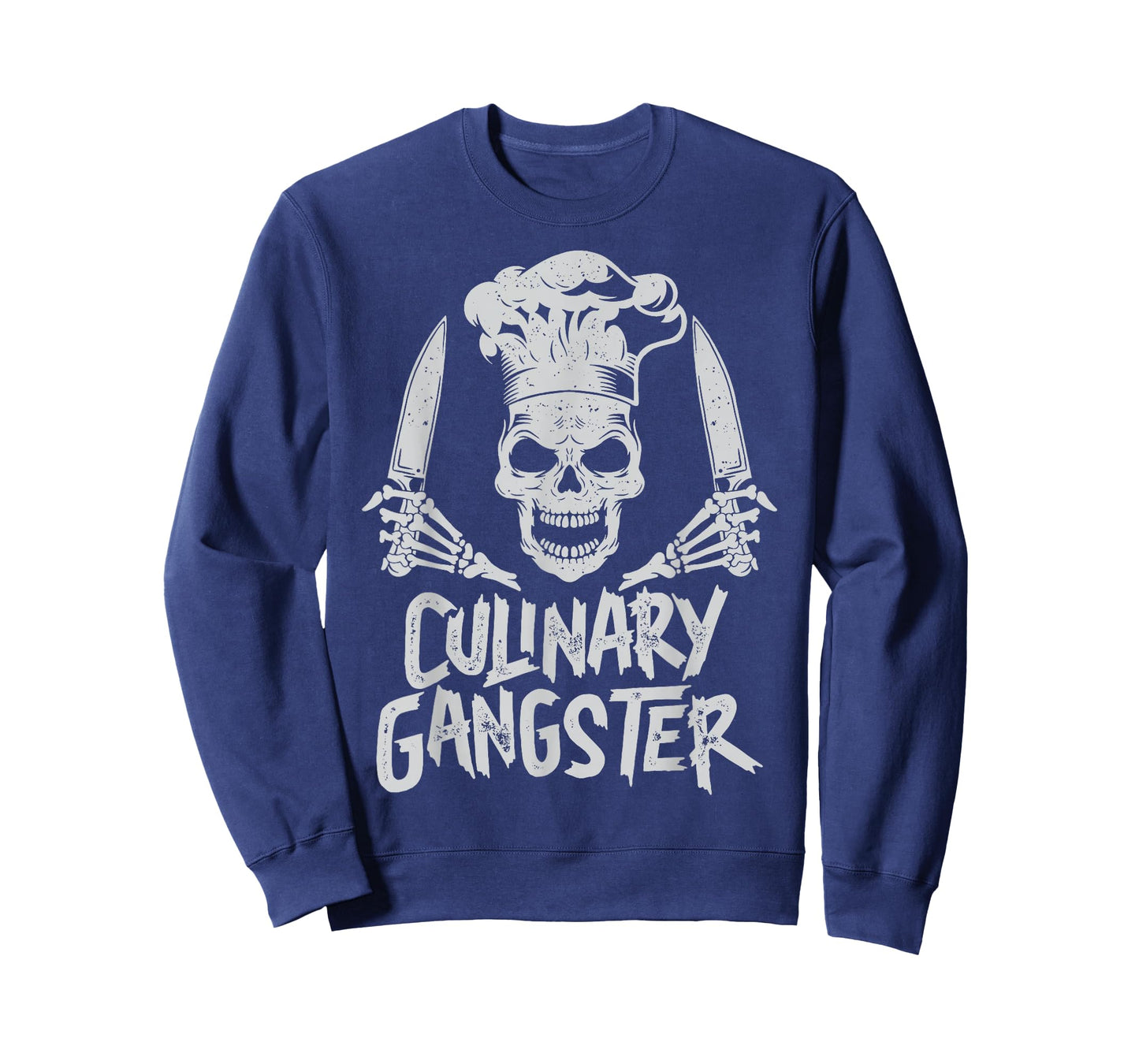 Chef Culinary Gangster Men Women Cook Skull Cooking Knife T-Shirt