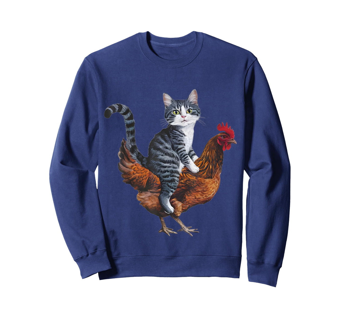 Funny Cat on a Chicken Lover T-Shirt