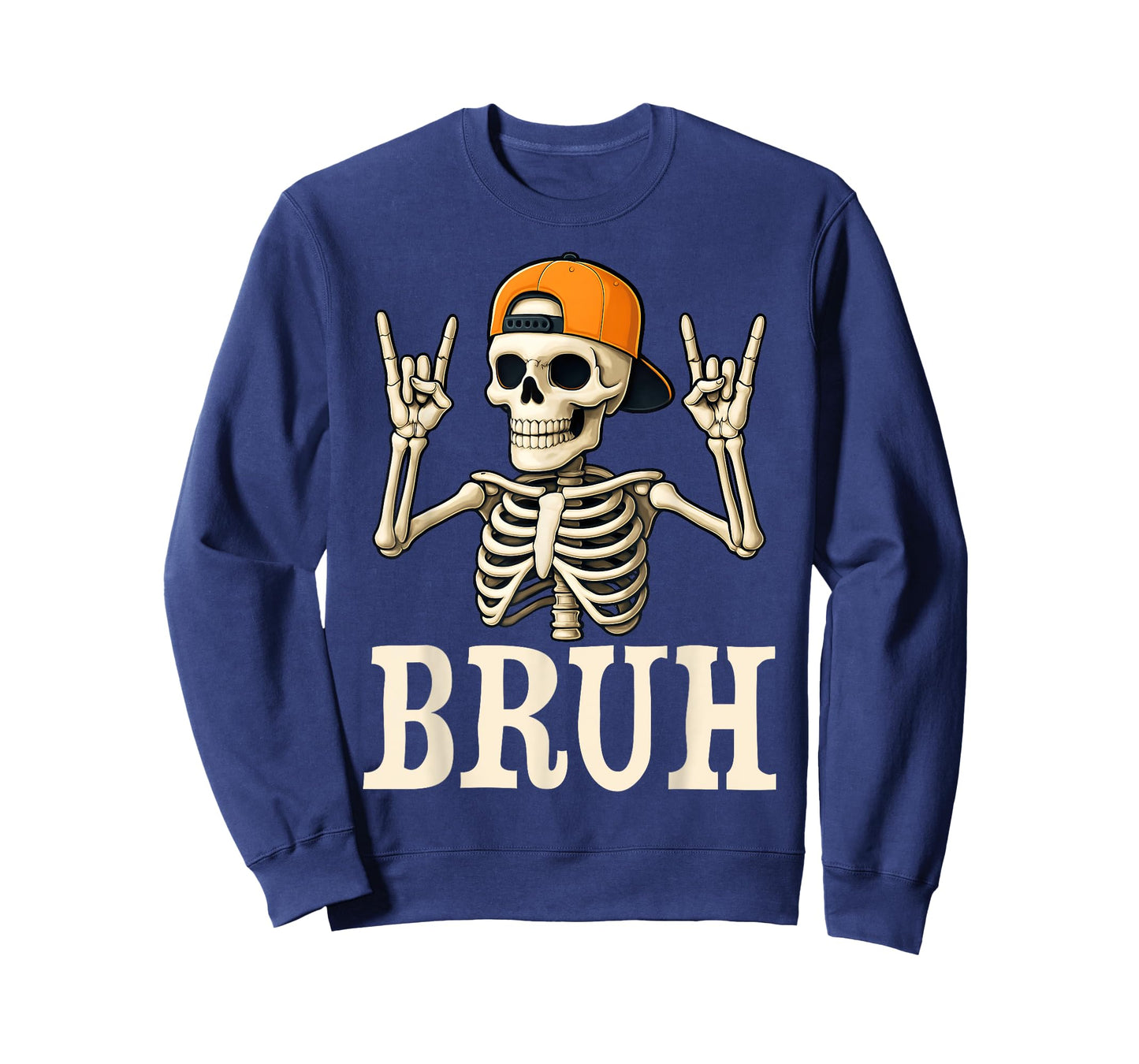 Funny Happy Halloween Dabbing Skeleton Bruh Scary Boys Kids T-Shirt