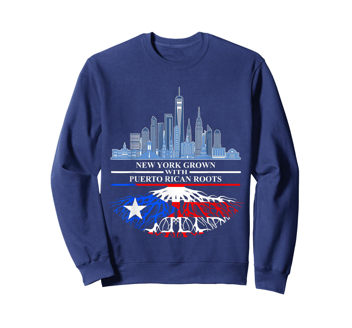 New Yorker Half Puerto Rican New York City Puerto Rico Flag T-Shirt