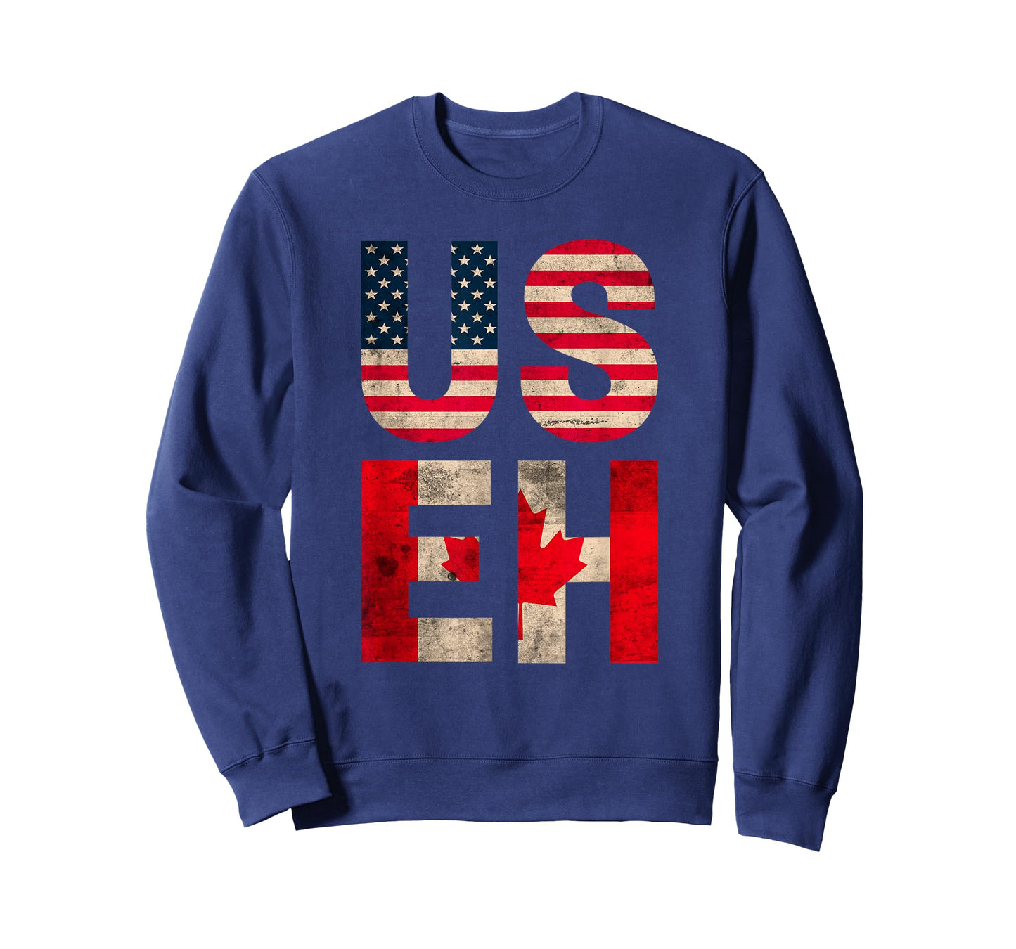 US EH USA CANADA Flag retro vintage men women boys girls kid T-Shirt