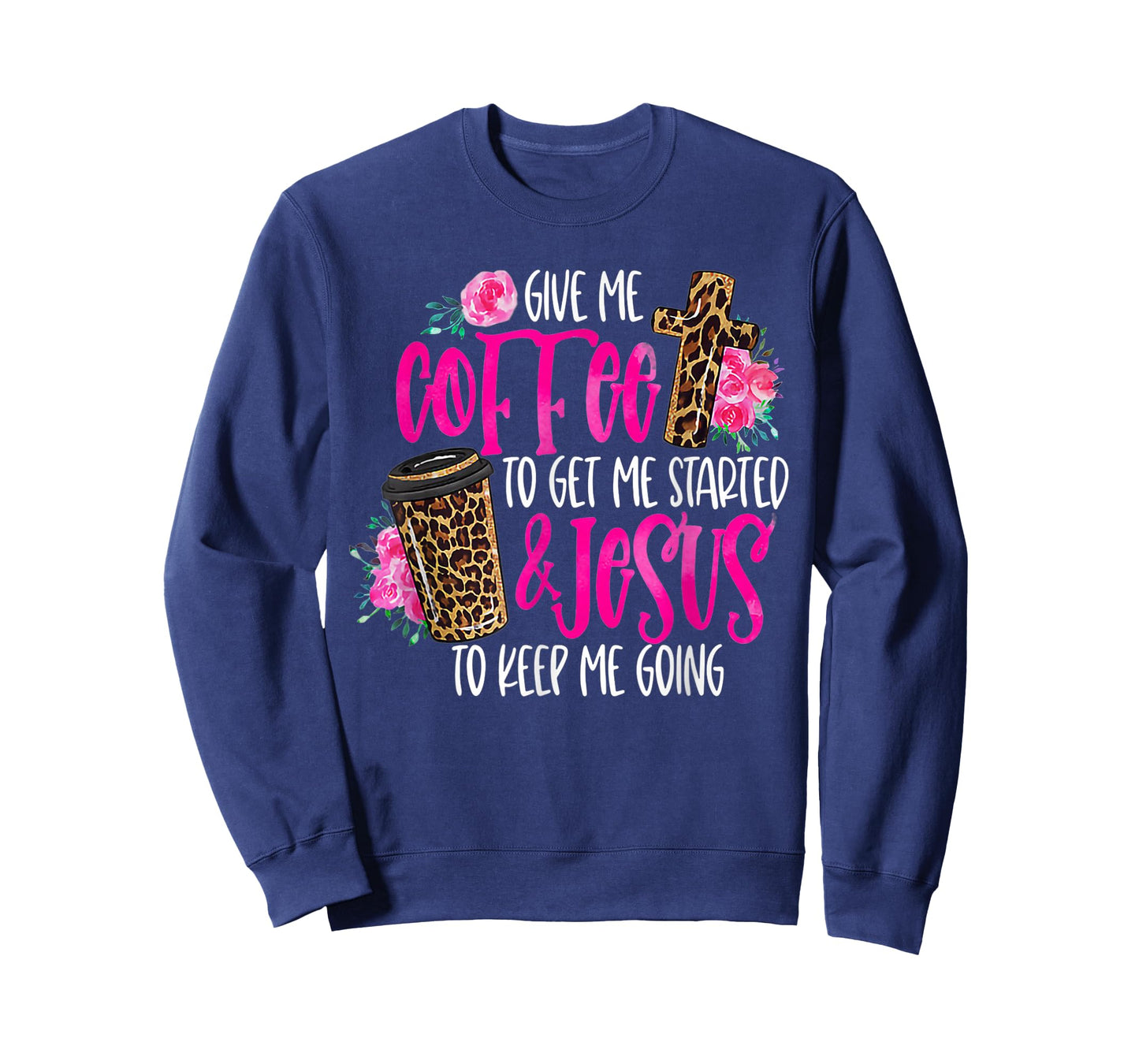 Coffee and Jesus Women's Misses Unisex Plus Size Teacher T-Shirt