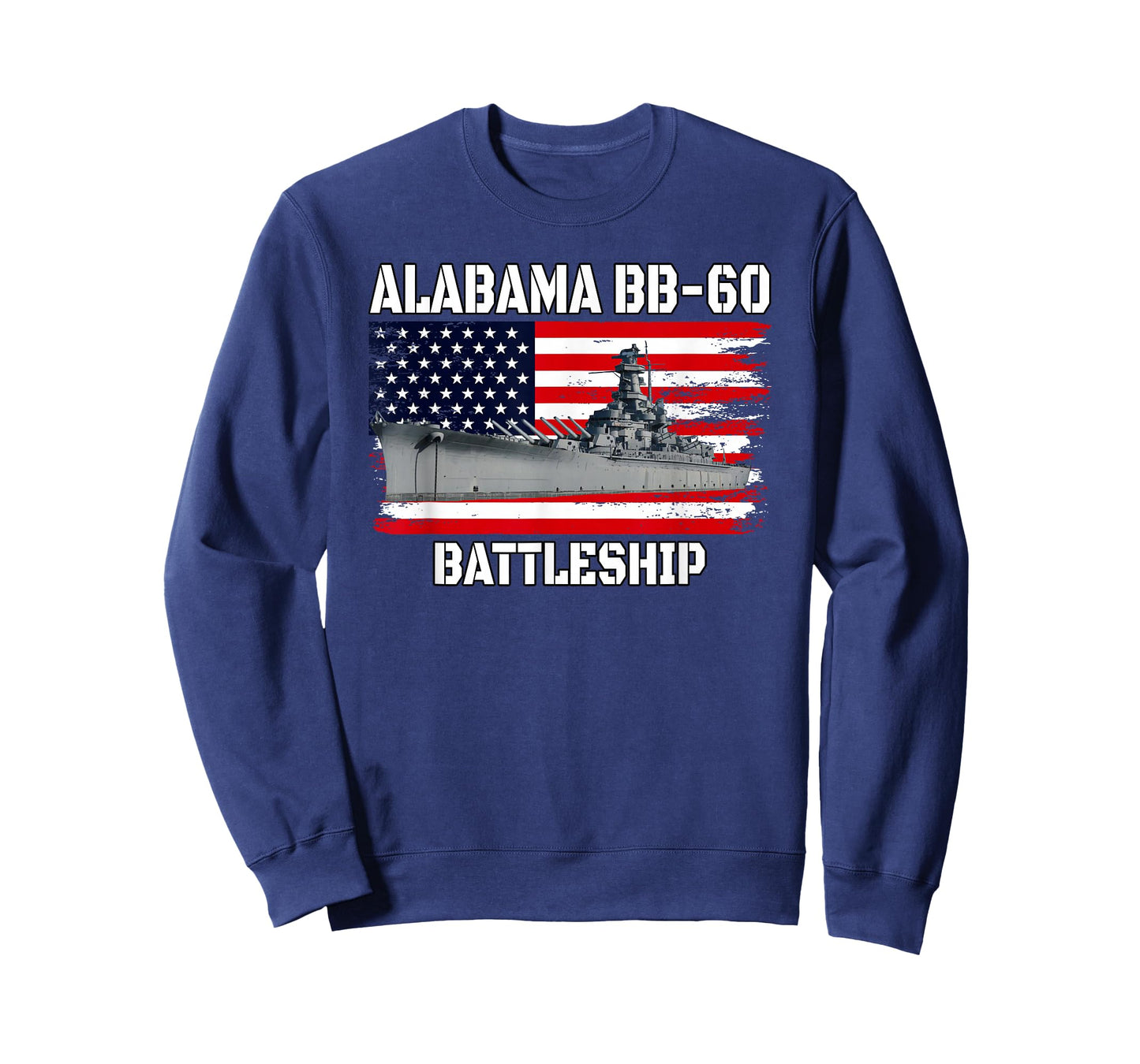 USS Alabama BB-60 Battleship Veterans Day Father Dad Grandpa T-Shirt