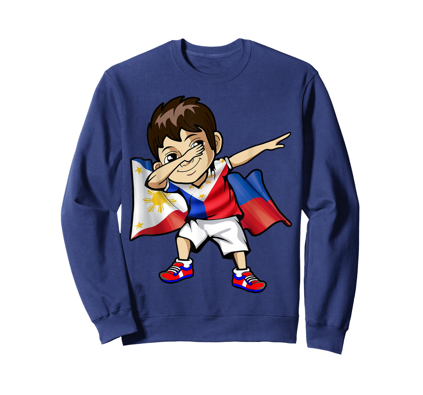 Dabbing Boy Philippine Flag Filipino Meme Jersey Dab T Shirt T-Shirt