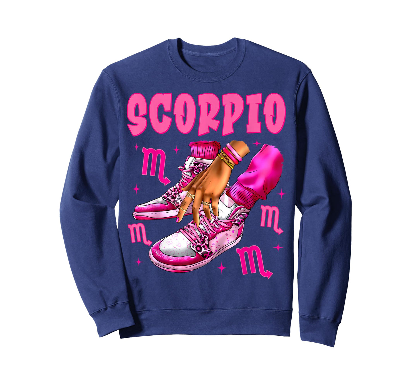 Scorpio Girl Birthday Black Woman Sneakers Zodiac Bday T-Shirt