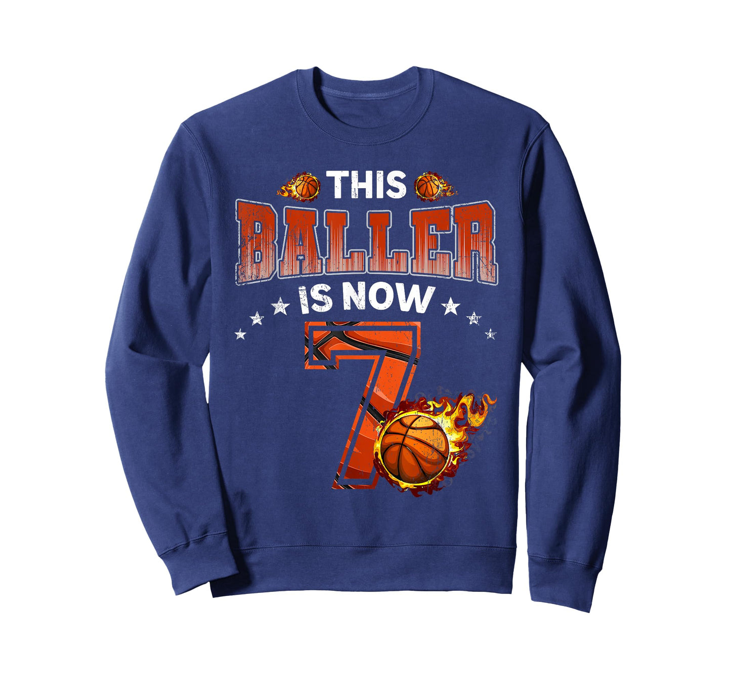 7th Birthday Boys Basketball Player Gifts 7 Years Old Kids T-Shirt