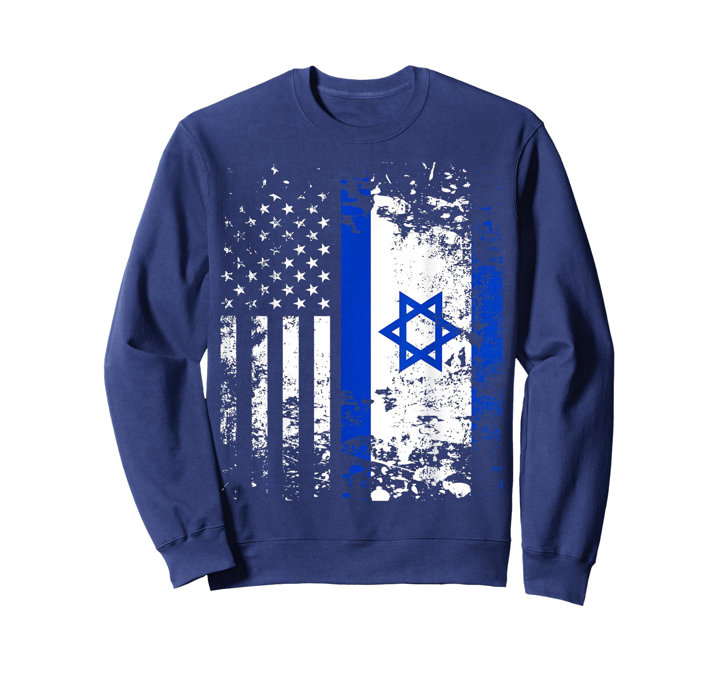 Proud Israeli USA Flag Patriotic Pride American Israel Flag T-Shirt
